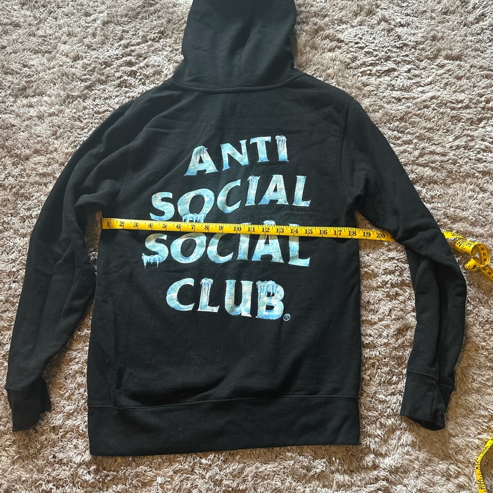 Anti Social Social Club Black Hoodie Freeze-cold sweat